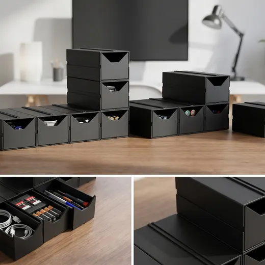 Modular Stackable Drawer Organizer System