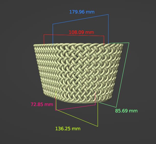 Wicker storage basket - photo 3