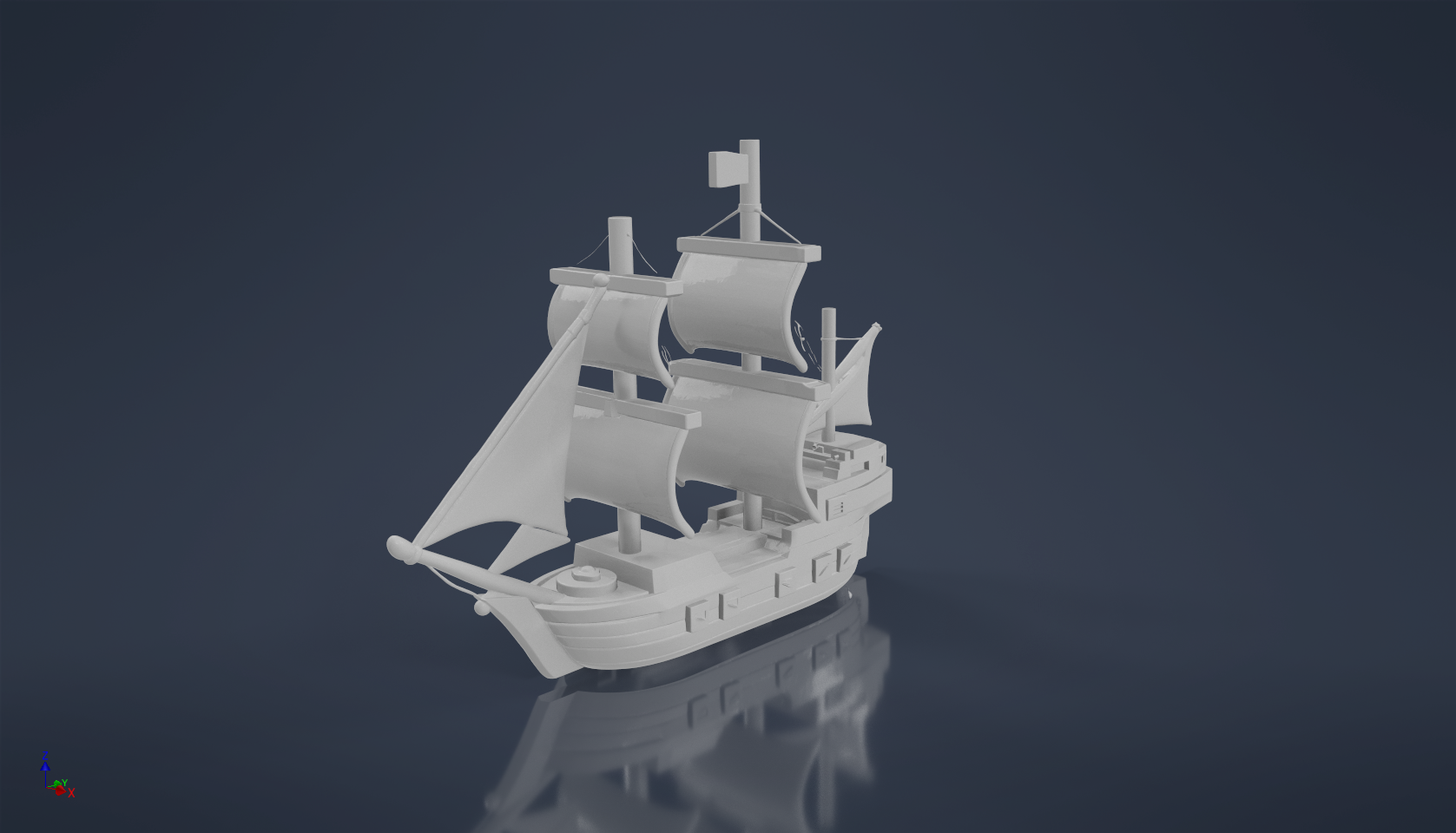 Stylized Toy Frigate - photo 3
