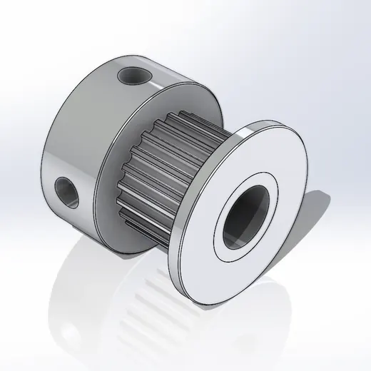 GT1.5 (1.5 mm pitch) Timing Pulley – 21 and 26 Teeth – 6 and 9 mm Belt Width – 5 mm Bore - photo 2