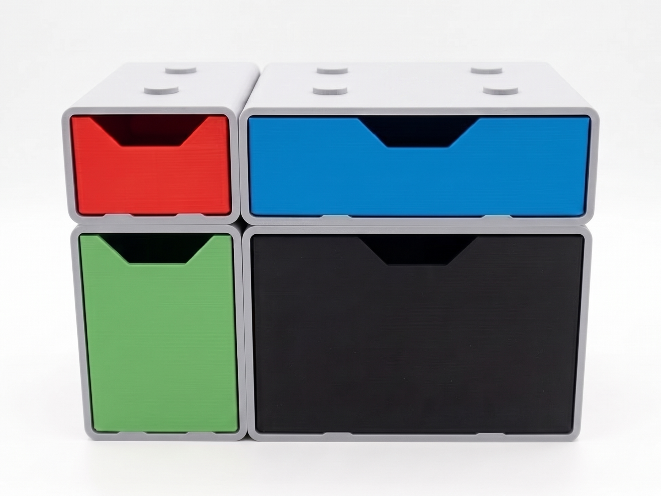 Modular storage boxes with drawers