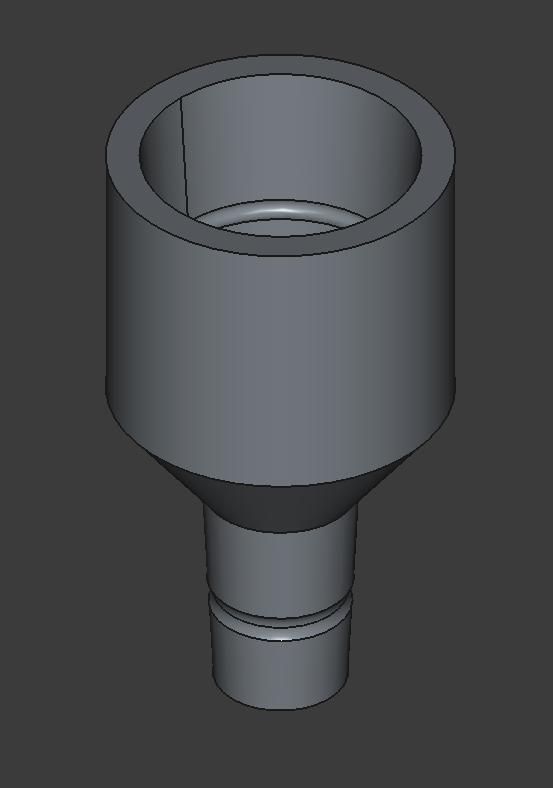 Kitchen Tap to Silicon pipe adapter, Parametric