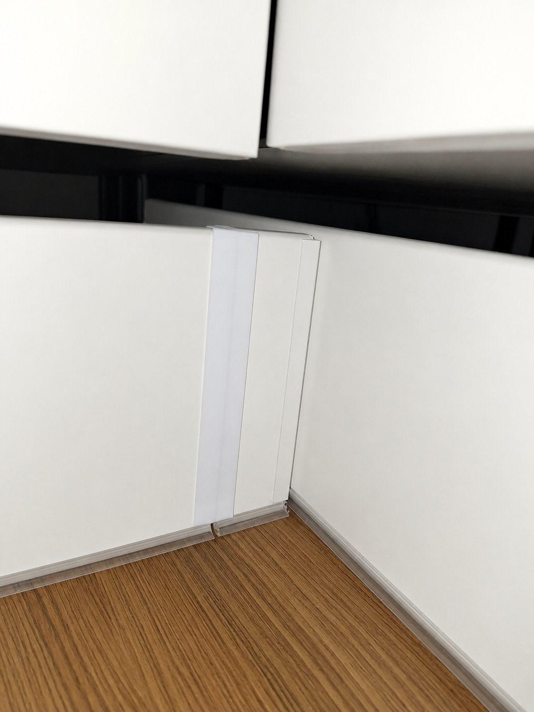 Connector for strips under kitchen cabinets