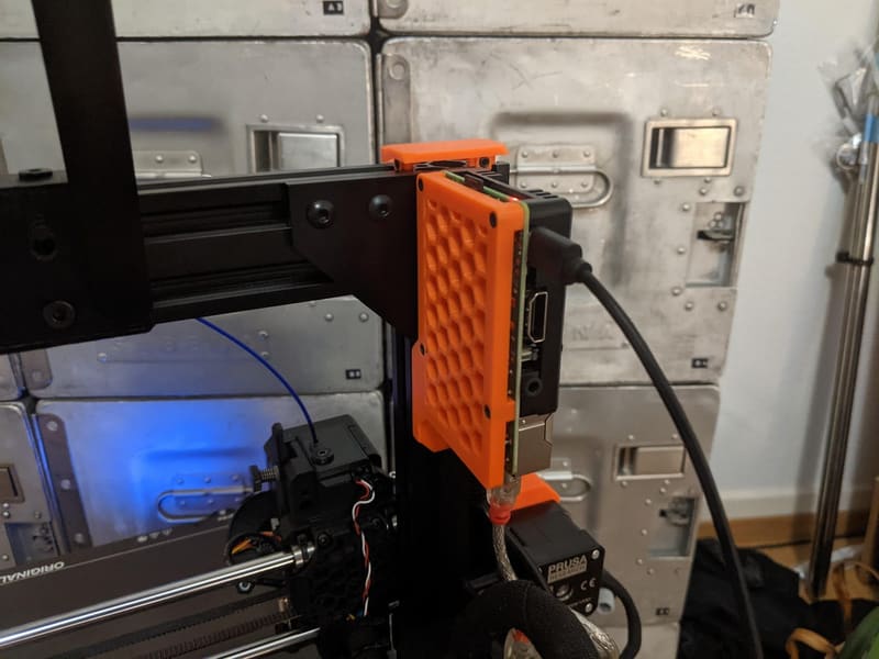 Armor Case Raspberry Pi Mount for Prusa Bear