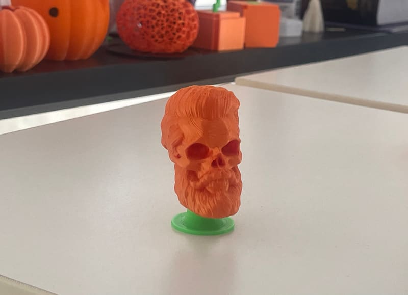 Bearded Skull Bobble Head