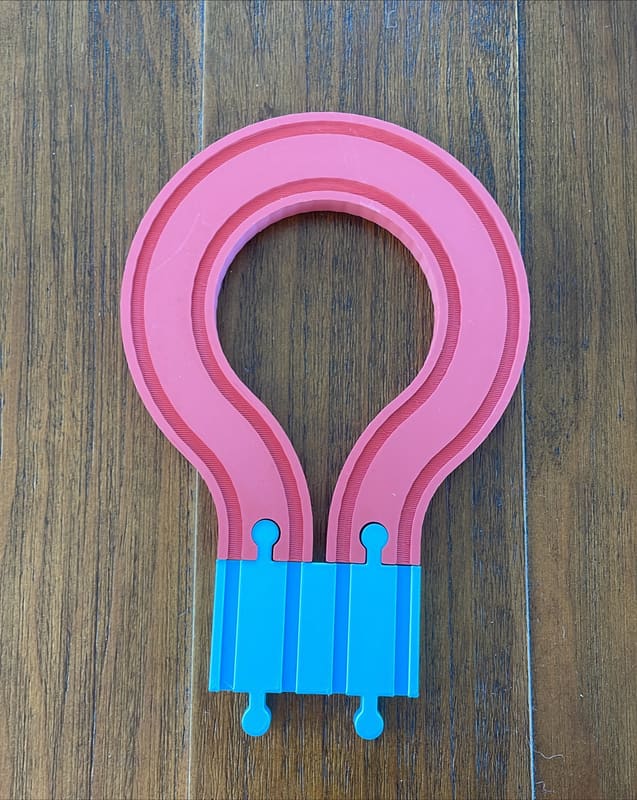 Brio Compatible Double Wide U-turn Wooden Train Track - photo 2