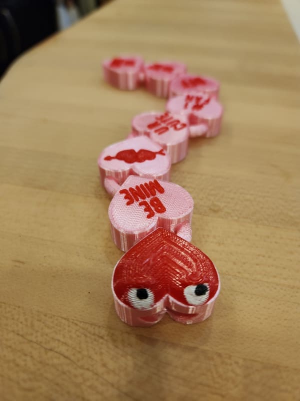 Conversation Heart Flexi Snake - photo 2