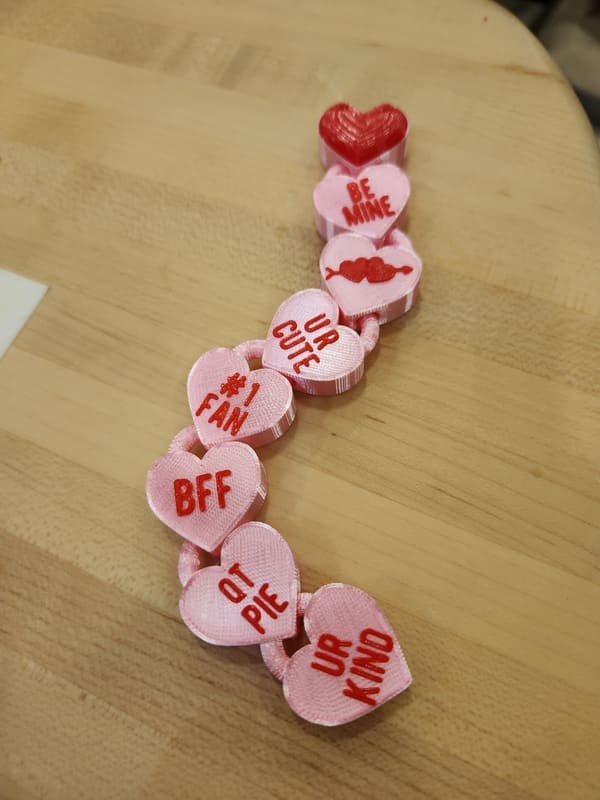 Conversation Heart Flexi Snake - photo 4