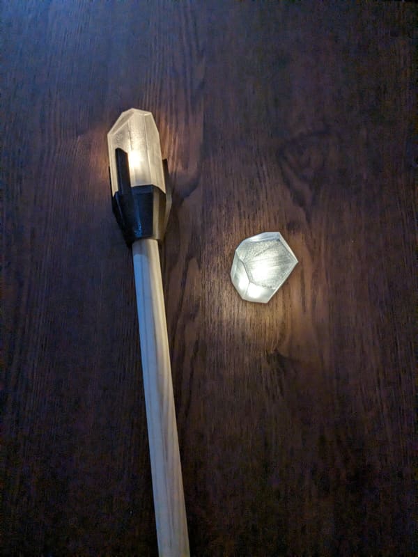 Crystal Wizard Staff Head