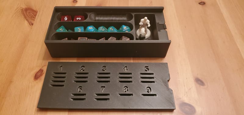 D&D Dice and Miniature Case