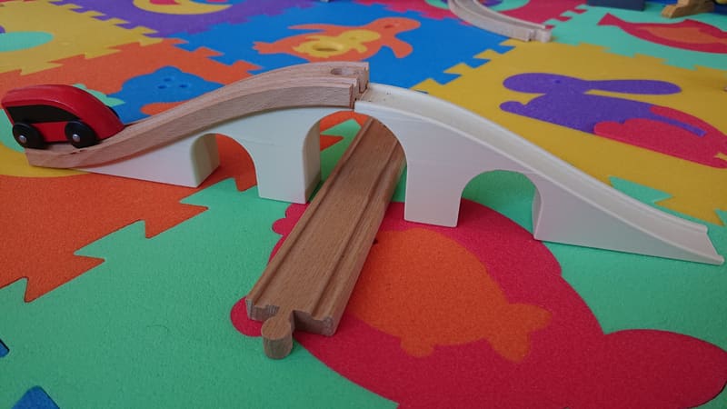 Ikea Lillabo train bridge base