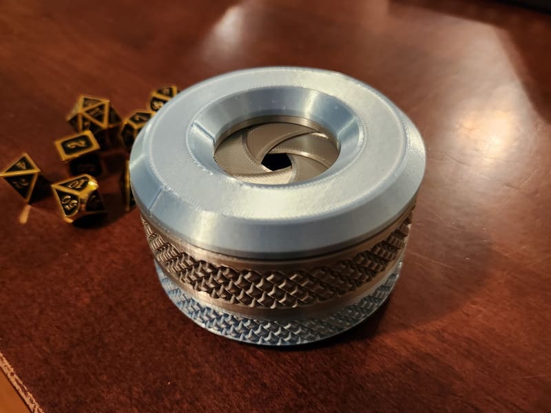 Irising Door Dice Holder (Updated)