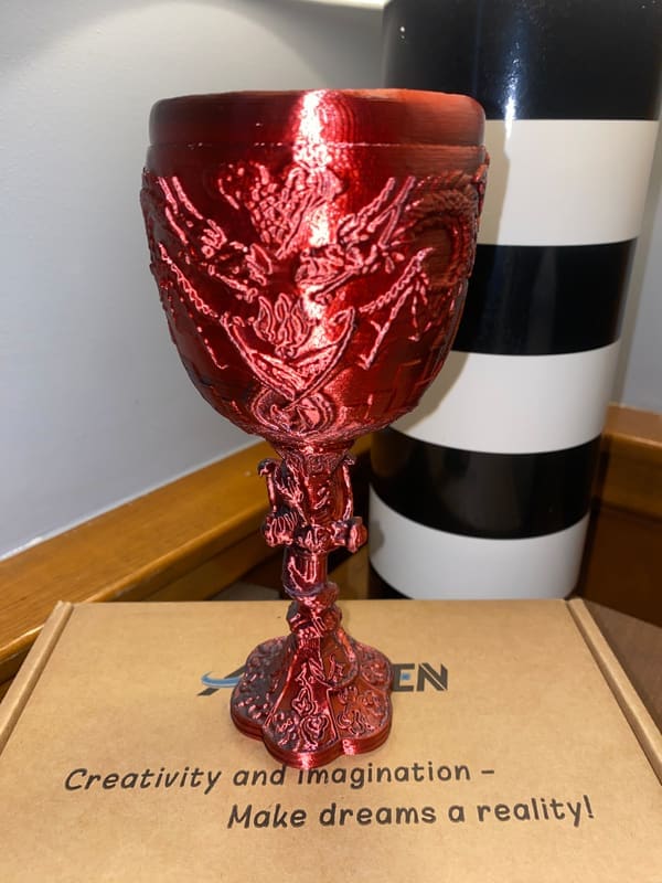 Medieval Dragon Embroidered Goblet / Chalice (Game of Thrones / Rennaissance style) Fully Functional and Support Package Included - photo 4
