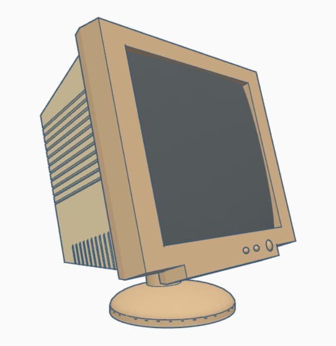 Miniature Oldschool PC Monitor
