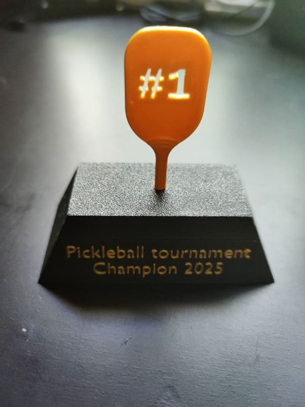 Pickleball trophy