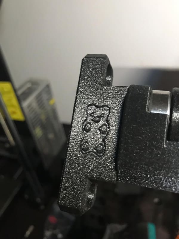 Prusa Bear 2020 Spool Holder with Vslot mount and Bear logo