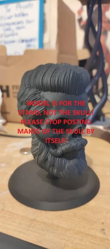 *READ DESCRIPTION* Better stand for bearded skull