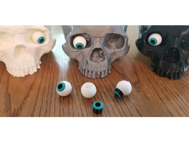 Skull halloween eyeball