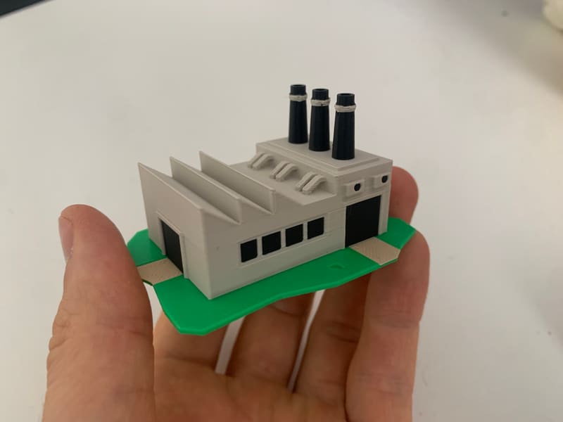 Small and simple Factory Model - Miniature