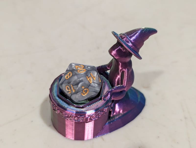Wizard Frog Pondering His Dice Orb - photo 2