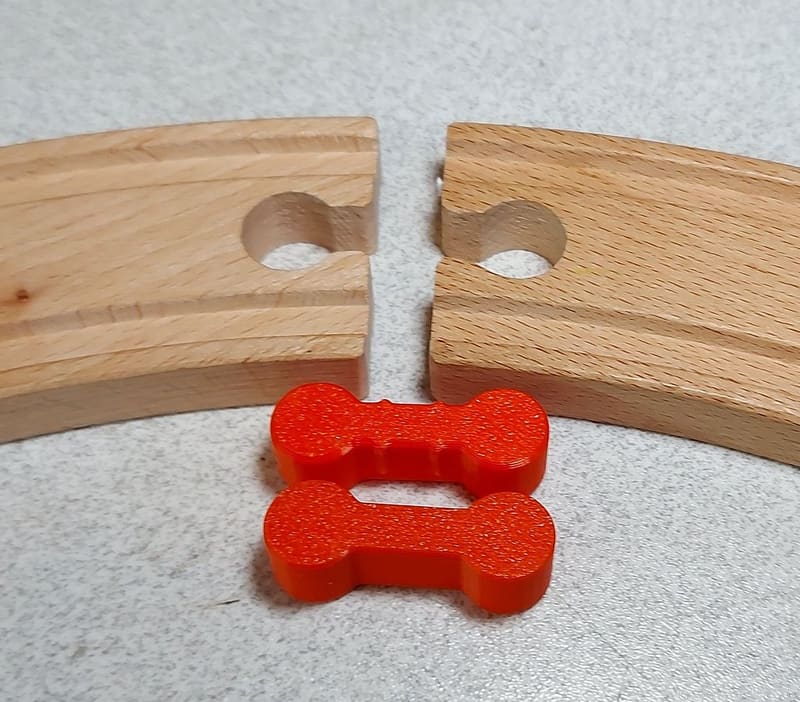 Wooden Train Track Connector